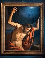 Atlas holding up the celestial globe - Guercino (1646) [PHT110262266]