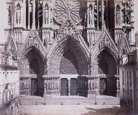 Bisson Fr?res, Reims Cathedral, Portal with three gates [PHT110262189]
