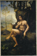 LEONARDO DA VINCI. Bacchus. Oil on canvas 177 x 115 cm Inv. 780. Credit: Erich Lessing / Album [ABM112350191]