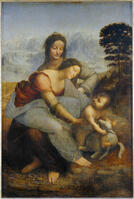 LEONARDO DA VINCI. The Virgin and Child with Saint Anne. Oil on wood (1508) 168 x 130 cm Inv. 776. Credit: Erich Lessing / Album [ABM112350192]
