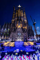 El Papa Lleo XIV beneeix la torre de Jesus del temple de la Sagrada Familia, Barcelona 10.06.2026 [ABM112368260]
