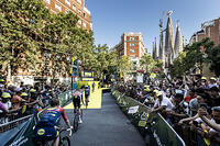 Presentacio equips Tour de Fran?a, avinguda Gaudi amb la Sagrada Familia, Barcelona 2.07.2026 [ABM112368265]