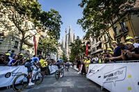Presentacio equips Tour de Fran?a, avinguda Gaudi amb la Sagrada Familia, Barcelona 2.07.2026 [ABM112368267]