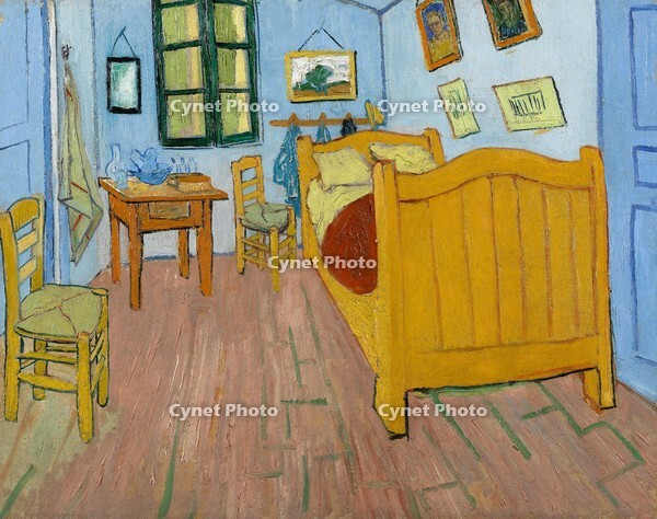 The Bedroom. Date: October 1888, Arles. Dimensions: 72.4 cm x 91.3 cm, 92.2 cm x 111 cm. Museum: Van Gogh Museum, Amsterdam. Author: VINCENT VAN GOGH. [ABM110623285]