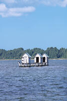 高瀬川（小川原湖）のマテ小屋 [TMA110070112]