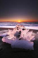 十勝のジュエリーアイスの日の出　太平洋 [TMA110070909]