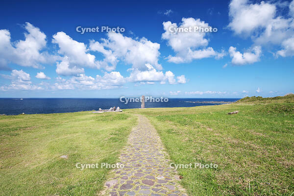 入道崎と北緯40度のモニュメント [TMA110070090]