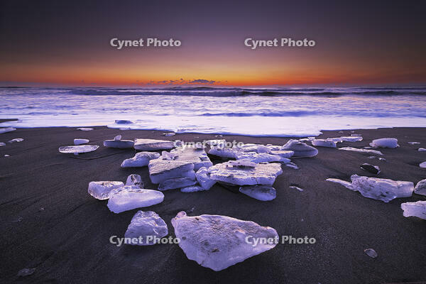 十勝のジュエリーアイスの朝　太平洋 [TMA110070905]