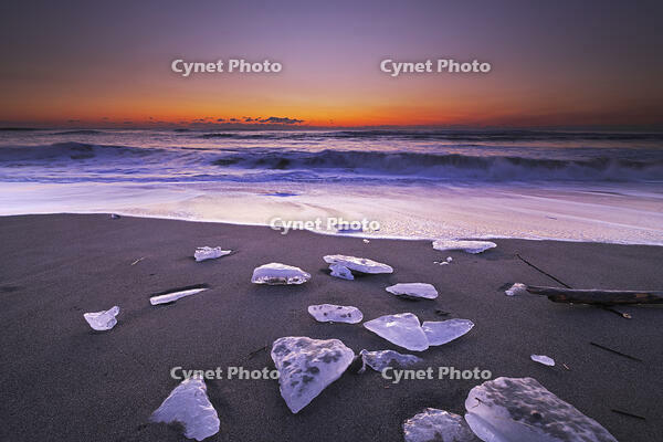 十勝のジュエリーアイスの朝　太平洋 [TMA110070906]