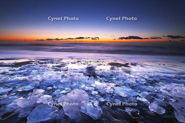 十勝のジュエリーアイスの朝　太平洋 [TMA110070912]
