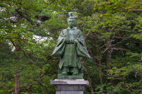千秋公園（久保田城跡）　佐竹義堯公銅像 [OKE110019983]