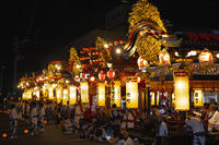 花輪ばやし　駅前行事　屋台 [OKE110020746]