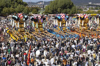 新居浜太鼓祭り　上部地区山根グラウンド統一寄せ [OKE110021761]
