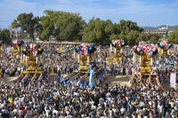 新居浜太鼓祭り　上部地区山根グラウンド統一寄せ [OKE110021765]