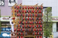 久喜提燈祭り「天王様」　山車組替（東一） [OKE110022837]