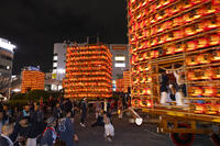 久喜提燈祭り「天王様」　提燈山車　回転 [OKE110022873]