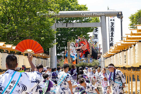 土崎神明社祭　曳山行事（宵宮）　郷社参り [OKE110019904]