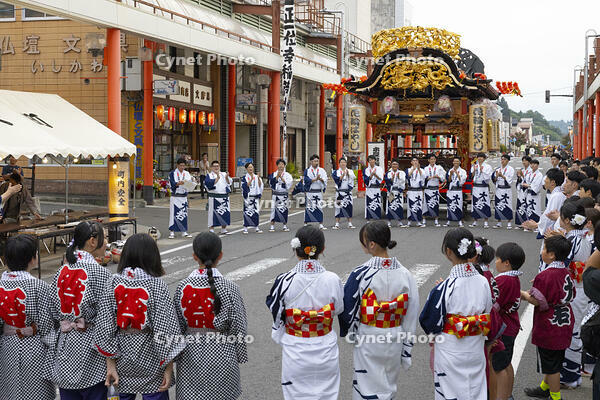 花輪ばやし　御旅所詰　屋台発（大町）　拍手 [OKE110020702]