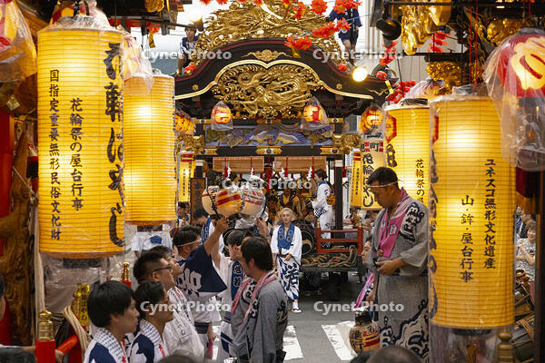 花輪ばやし　御旅所詰　バチ合わせ [OKE110020716]