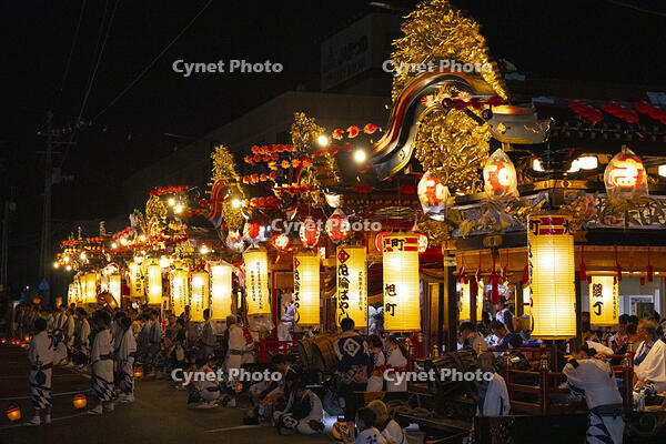 花輪ばやし　駅前行事　屋台 [OKE110020746]