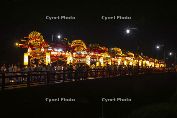 花輪ばやし　朝詰　稲村橋整列 [OKE110020752]
