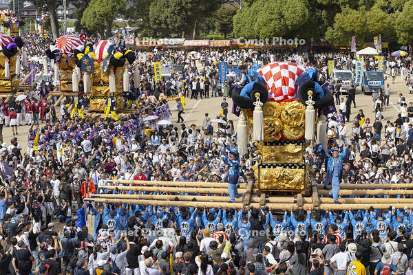 新居浜太鼓祭り　上部地区山根グラウンド統一寄せ [OKE110021744]