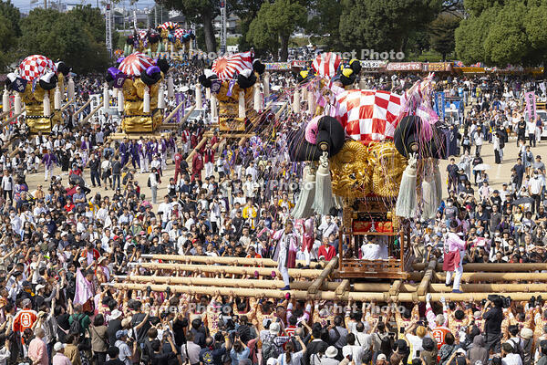 新居浜太鼓祭り　上部地区山根グラウンド統一寄せ [OKE110021745]