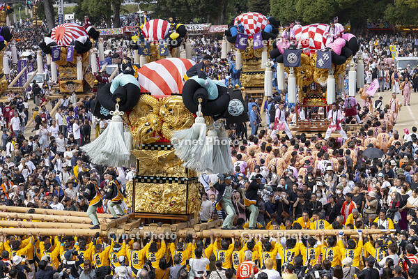 新居浜太鼓祭り　上部地区山根グラウンド統一寄せ [OKE110021746]
