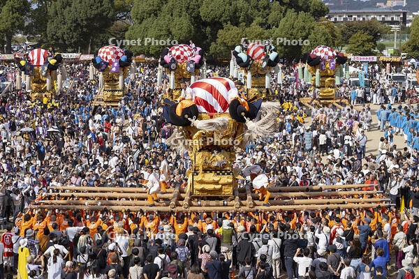 新居浜太鼓祭り　上部地区山根グラウンド統一寄せ [OKE110021751]