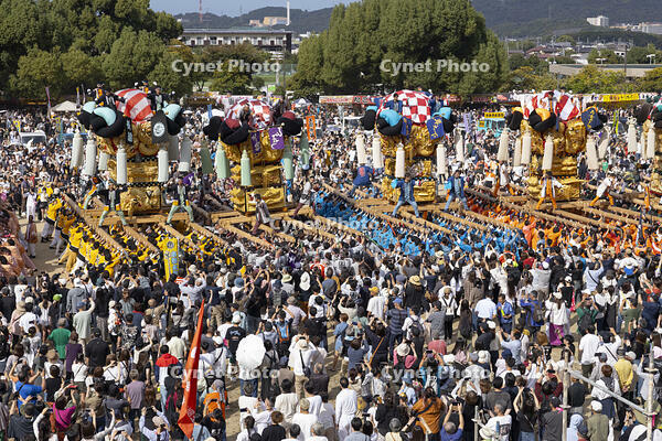 新居浜太鼓祭り　上部地区山根グラウンド統一寄せ [OKE110021761]