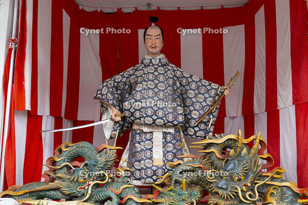 久喜提燈祭り「天王様」　神酒所（仲町）　織田信長 [OKE110022793]
