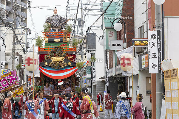 久喜提燈祭り「天王様」　町内巡行（仲町） [OKE110022811]