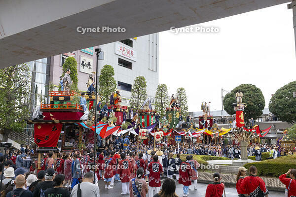 久喜提燈祭り「天王様」　人形山車の集合 [OKE110022817]