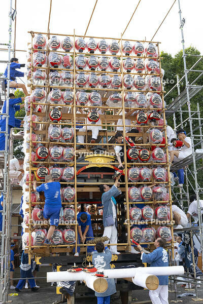 久喜提燈祭り「天王様」　山車組替（志ん二） [OKE110022836]