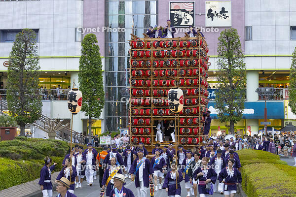 久喜提燈祭り「天王様」　提燈山車（東一） [OKE110022842]