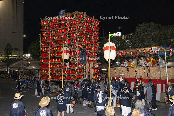 久喜提燈祭り「天王様」　提燈山車（新一） [OKE110022849]