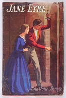 50s, colour illustration, Jane Eyre, book jacket design, romance, Bronte.   [TPG110085155]