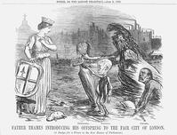 'Father Thames introducing his offspring to the fair city of London.', 1858. Artist: Unknown [TPG110085169]