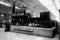 The Royal Agricultural Society at Darlington: first engine used on the Darlington Railway, 1895. [TPG110085177]