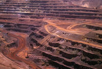 Mount Newman iron mine on Mount Whaleback. open-cut operation Western Australia. [TPG110085288]
