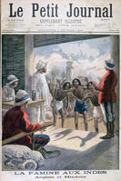 Famine in India, 1897. Artist: F Meaulle [TPG110085314]