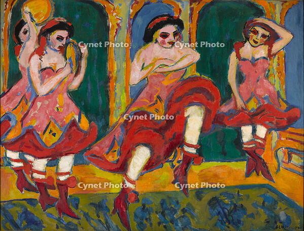 Czardas dancers, 1908-1920. Artist: Kirchner, Ernst Ludwig (1880-1938) [TPG110085022]