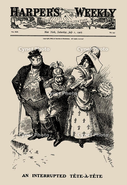 An Interrupted T?te-?-t?te (Harper's Weekly), 1905. Creator: Rogers, William Allen (1854-1931). [TPG110085163]