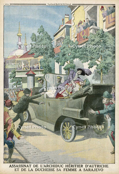 Archduke Franz Ferdinand and his wife assassinated in Sarajevo [TPG110085310]
