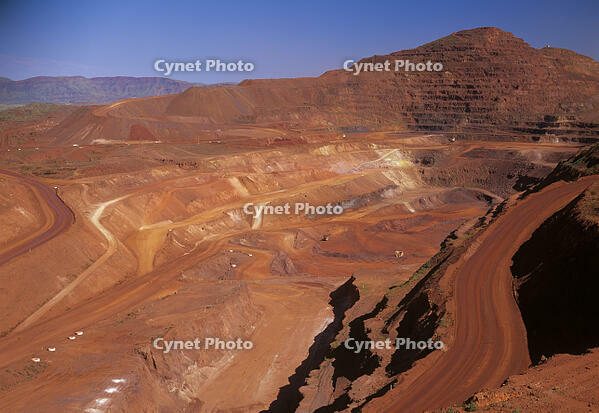 The pit of iron ore mine, Hamersley Range, Pilbara Region, Western Australia [TPG110085324]