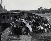 １９４９年　松川事件で脱線転覆した列車 [ASA110023761]