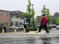 台風6号による大雨の影響で、東京都稲城市で… [ASA110024135]