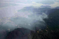空撮｜山火事　岡山 [ASA110024357]
