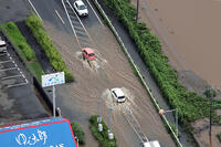 空撮）千葉大雨　冠水した道路 [ASA110024725]