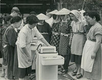 1956年　電気洗濯機　山形・庄内地方に売り込み [ASA110024780]